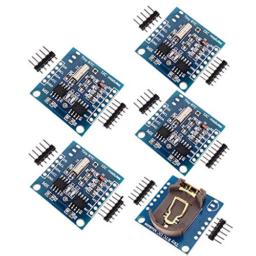 Youmile 5PACK RTC I2C Modul für Arduino I2C RTC DS1307 AT24C32 Echtzeituhr Modul 24C32 Speicher Hohe Präzision Für AVR ARM PIC SMD Kompatibel Mit für Arduino Mit 60 Pin von Youmile