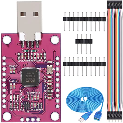 Youmile FT232H Multifunktionsmodul CJMCU FT232H USB zu JTAG UART/FIFO SPI/I2C-Modul, mit Pinheader USB-Verlängerungskabel Dupont-Kabel Youmile FT232H Multifunktionsmodul CJMCU FT232H USB zu JTAG UART/FIFO SPI/I2C-Modul, mit Pinheader USB-Verlängerungskabel Dupont-Kabel von Youmile