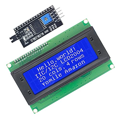Youmile IIC/I2C/TWI Serial 2004 20x4 LCD-Modul Shield Display Blaue Hintergrundbeleuchtung für Arduino UNO von Youmile