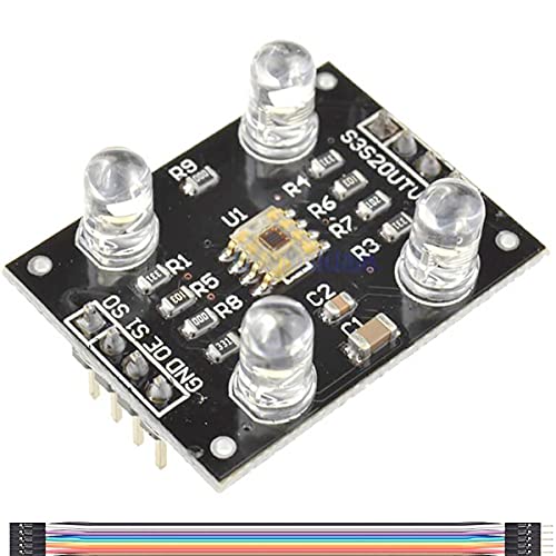 Youmile TCS230 TCS3200 Farberkennungs-Sensormodul Detektormodul Farberkennungssensorl DC 3-5V 4 LED mit DuPont-Kabel für Arduino von Youmile