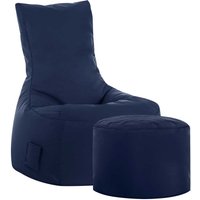 Sitzsack Sessel in Dunkelblau Hocker von Young Furn