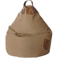 Sitzsack in Beige mit Griff von Young Furn