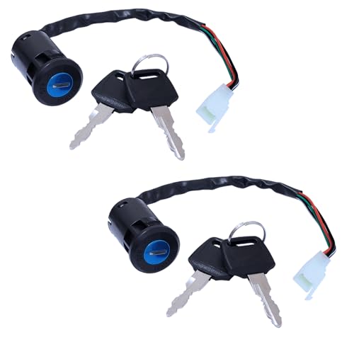 2x 4 Pins Zündung Zylinder Schlüssel Schalter für Motorrad E-Bike Elektro Scooter 4 Draht Schalter 2x 4 Pins Zündung Zylinder Schlüssel Schalter für Motorrad E-Bike Elektro Scooter 4 Draht Schalter von Young Wolf