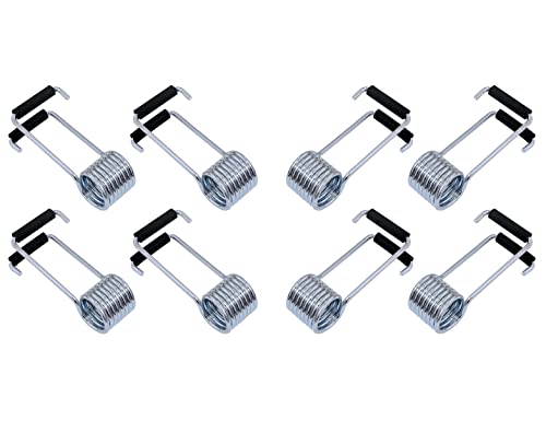 8 Stück Universal-Feder-Türschließer, Schmetterlingsfeder mit Gummi-Stoßstangen von Young Wolf