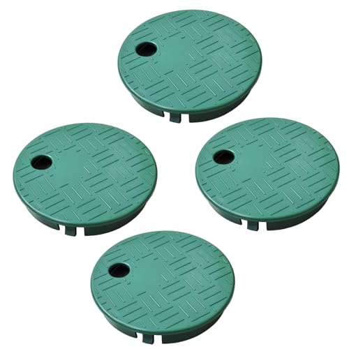 Ventilkastenabdeckung, Deckel, runder Sprinkler, Vlave-Abdeckung, Ersatz für Rasenhof-Sprinkler-Bewässerungssystem (15,2 cm, 4) von Young Wolf