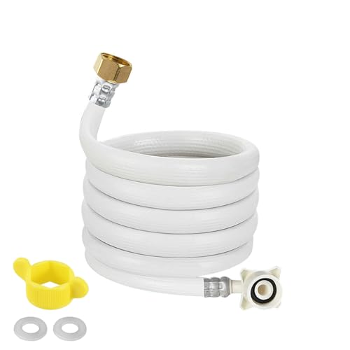 Waschmaschine Einlassschlauch PVC Waschmaschine Wassereinlassrohr Füllverbinder Rohrsatz(5 Meters (16.4 Feet)) von Young Wolf