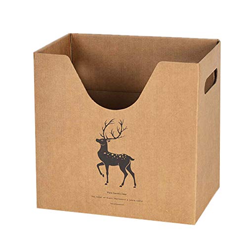 YoungYuan Zeitschriftensammler Karton ZeitschriftenstäNder Akte Zeitschriftenhalter Aktenhalter Zeitschriftenablage Kraftpapier Desktop Aufbewahrungsbox FüR BüRo Zu Hause Deer von YoungYuan