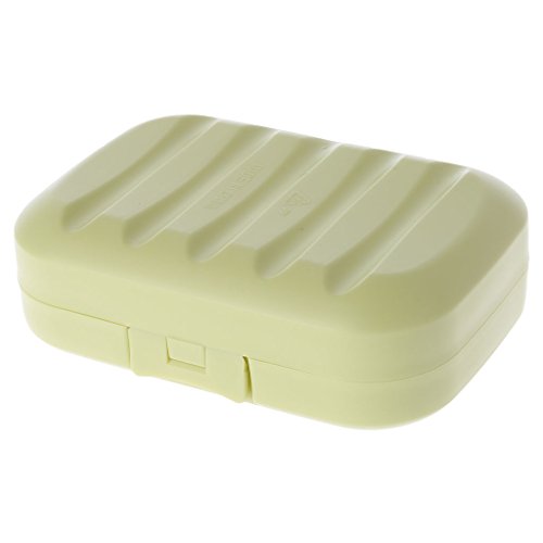 YoungerY (1pc Reise Portable Soapbox Drain Seifendose mit Cap Seal wasserdichte Seifendose - Large - Grün von YoungerY