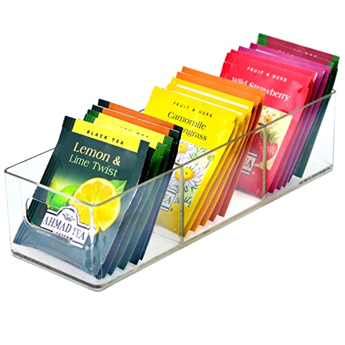 Youngever 2er Pack 21,5 x 7,5 x 5 cm Plastik Tee Paket Organiser, Teebeutelhalter, Teebeutel Aufbewahrung, Tee Box Youngever 2er Pack 21,5 x 7,5 x 5 cm Plastik Tee Paket Organiser, Teebeutelhalter, Teebeutel Aufbewahrung, Tee Box von Youngever