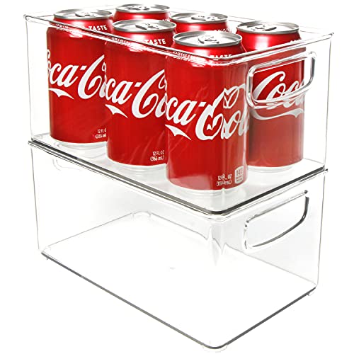 Youngever 2er Set 25 x 15 x 12 cm Kühlschrankbehälter, Speisekammer Organizer, Aufbewahrungsbox Kühlschrank Youngever 2er Set 25 x 15 x 12 cm Kühlschrankbehälter, Speisekammer Organizer, Aufbewahrungsbox Kühlschrank von Youngever