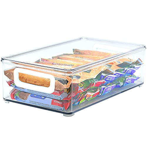 Youngever 2er Set 25 x 15 x 7.5 cm Kühlschrankbehälter, Speisekammer Organizer, Aufbewahrungsbox Kühlschrank, Behälter mit Deckeln Youngever 2er Set 25 x 15 x 7.5 cm Kühlschrankbehälter, Speisekammer Organizer, Aufbewahrungsbox Kühlschrank, Behälter mit Deckeln von Youngever