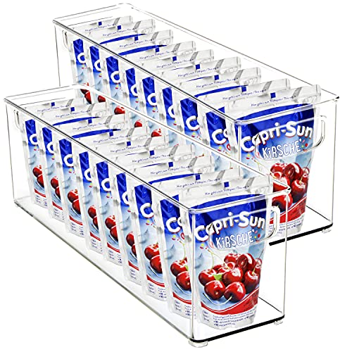 Youngever 2er Set 40 x 10 x 12 cm Kühlschrankbehälter, Speisekammer Organizer, Aufbewahrungsbox Kühlschrank, Küchenorganisator Youngever 2er Set 40 x 10 x 12 cm Kühlschrankbehälter, Speisekammer Organizer, Aufbewahrungsbox Kühlschrank, Küchenorganisator von Youngever