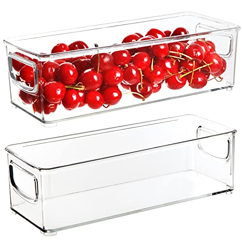 Youngever 4er Set 25 x 10 x 7.5 cm Kühlschrankbehälter, Speisekammer Organizer, Aufbewahrungsbox Kühlschrank von Youngever