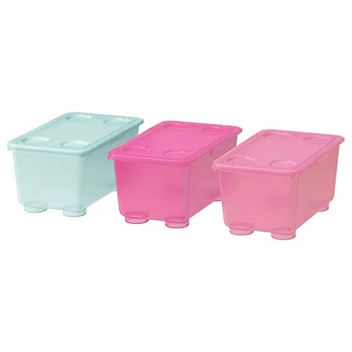 Youngland GLIS Box mit Deckel, rosa/türkis17x10 cm von Youngland