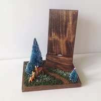 Holz Beton Wald Und Hirsche Iphone Galaxy Stehen von YoungsCustomeFrntre