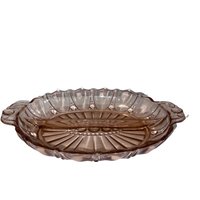 Vintage Anker Hocking Oyster Und Perle Geteilte Relish Tablett von YoungsThingsandStuff