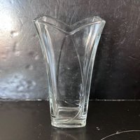 Vintage Klare Glas Vase Italien 8 7/8" von YoungsThingsandStuff