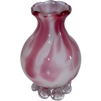 Vintage Pilger Vase Rosa Und Weiß von YoungsThingsandStuff