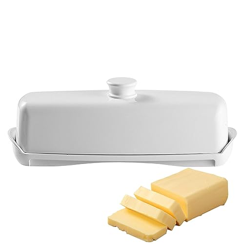 Butterdose mit Deckel,Rechteckige Butterdose mit transparentem Deckel - Traditionelles Küchenzubehör, moderne Inneneinrichtung, mikrowellen-/spülmaschinenfest Youngwier von Youngwier