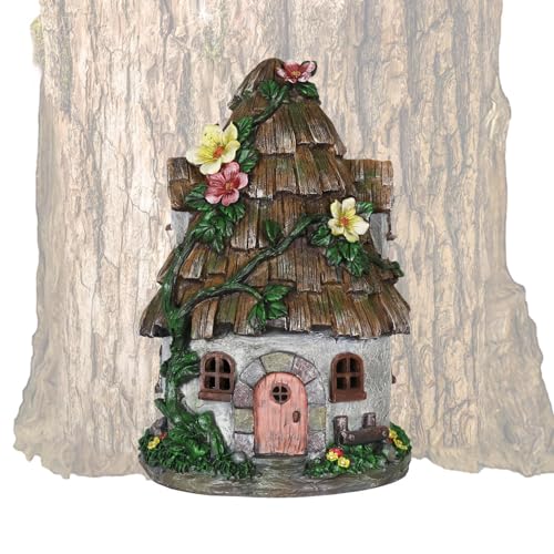 Feentür Miniatur Fee Garten Tür, Feengarten-Dekor Für Draußen | Mini-Feenhaus Aus Holz - Tischdekoration, Kunstskulptur Für Kinder, Teenager Für Kinderzimmer, Zaun, Schlafzimmer, Wohnzimmer, Hof von Youngwier