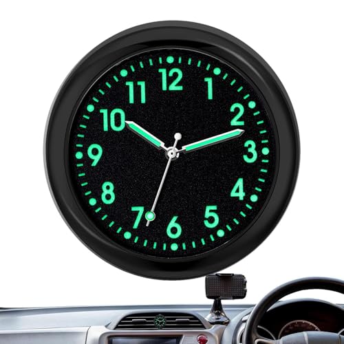 Youngwier Auto-Armaturenbrettuhr | Analoge Autouhr leuchtend - Kleine analoge Uhr, Uhr zum Aufkleben für das Armaturenbrett im Auto, analoge Autouhr, zum Aufkleben auf Boot und Fahrrad Youngwier Auto-Armaturenbrettuhr | Analoge Autouhr leuchtend - Kleine analoge Uhr, Uhr zum Aufkleben für das Armaturenbrett im Auto, analoge Autouhr, zum Aufkleben auf Boot und Fahrrad von Youngwier