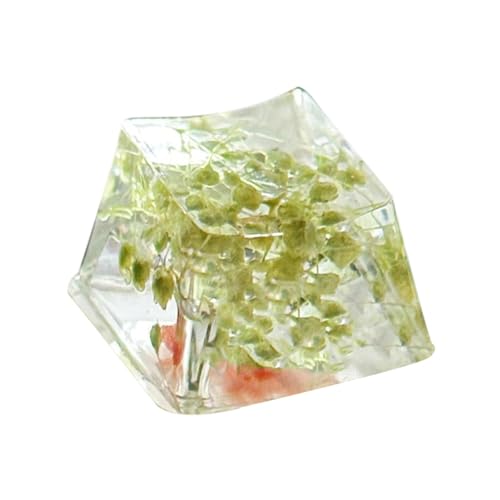 Youngwier Blumen Tastenkappen | Gypsophila Game Keyboard Keycap - Shine Through Transluzent, Game Keyboard, Sa Profile, ESC Keycap With Eternal Flower Design For Enhanced Game Experience von Youngwier