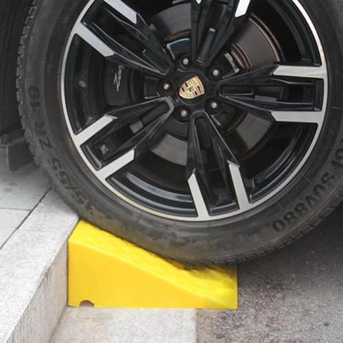 Youngwier Bordsteinrampe 5CM Hoch Schwellenrampe Rollstuhlrampe Tragbar PVC Rampe Auffahrrampe Kunststoff Schwellenrampe Bordsteinkanten Rampe Türschwellenrampe Für Rollator Rollstuhl Motorrad Auto von Youngwier