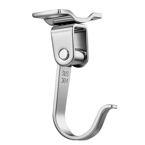 Youngwier Edelstahl Wand Haken | Deckenaufhänger | 180/360 Grad Drehbarer Hakenhalter Für Badezimmer Wand Küche Aufbewahrung Platz von Youngwier