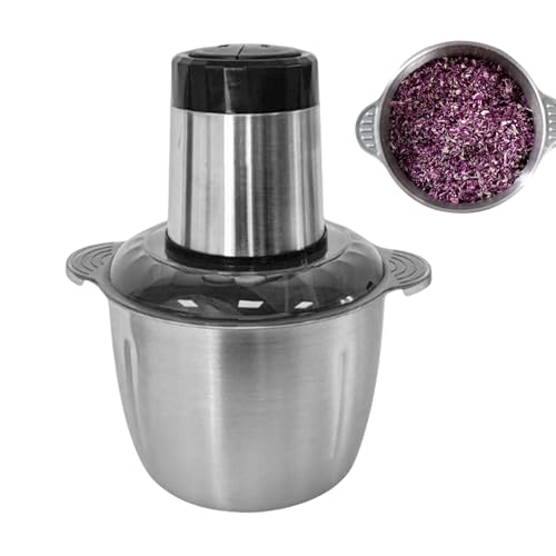 Youngwier Fleischwolf,Fleischhacker & Küchenzerkleinerer - 2L Multifunktionale Edelstahl-Küchenmaschine Zum Hacken Von Zwiebeln Burgern & Mehr – Kompakt Für Haushaltsküchen Youngwier Fleischwolf,Fleischhacker & Küchenzerkleinerer - 2L Multifunktionale Edelstahl-Küchenmaschine Zum Hacken Von Zwiebeln Burgern & Mehr – Kompakt Für Haushaltsküchen von Youngwier