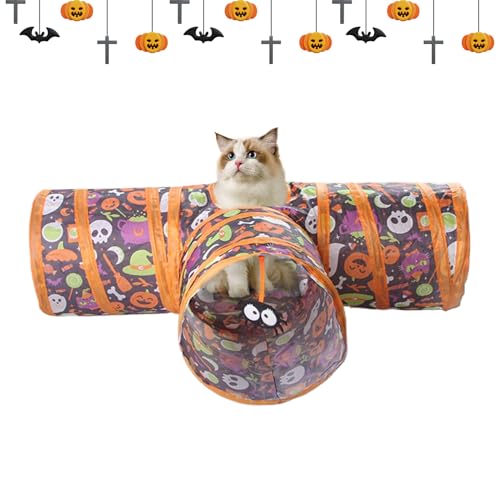 Youngwier Halloween Katzen Tunnel,Interaktive Halloween Katzentunnel Verstecke - Klappbare Höhle für Kleintiere Festversteck für Haustiere | Für Kaninchen Welpen Hamster Hunde Youngwier Halloween Katzen Tunnel,Interaktive Halloween Katzentunnel Verstecke - Klappbare Höhle für Kleintiere Festversteck für Haustiere | Für Kaninchen Welpen Hamster Hunde von Youngwier