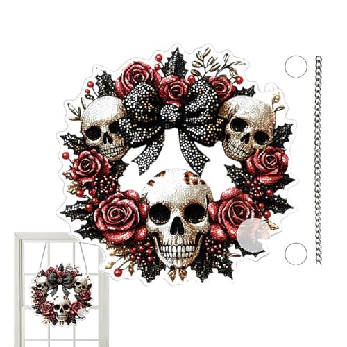 Youngwier Halloween Türschild Deko - Schauriges Acryl Rundschild Dekoration Für Türen - Gothic Festdekoration Hängbar Deko Für Schlafzimmer Vordach Wand Landhausstil Kamin Fenster Youngwier Halloween Türschild Deko - Schauriges Acryl Rundschild Dekoration Für Türen - Gothic Festdekoration Hängbar Deko Für Schlafzimmer Vordach Wand Landhausstil Kamin Fenster von Youngwier