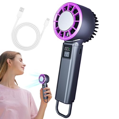 Youngwier Handventilator | Kräftiger Luftstrom Persönliche Kühlung - 7.4V/2000mAh 5 Stufen Einstellbar Für Sport Reisen Schreibtisch Und Camping Damen Herren Bei Draußen Youngwier Handventilator | Kräftiger Luftstrom Persönliche Kühlung - 7.4V/2000mAh 5 Stufen Einstellbar Für Sport Reisen Schreibtisch Und Camping Damen Herren Bei Draußen von Youngwier