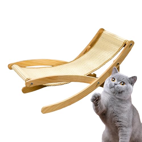 Youngwier Katzen Kratz Stuhl - Verstellbarer Katzen Hängematten Stuhl - Klappbare Möbel Für Haustiere In Wohnzimmer Schlafzimmer Terrasse Und Tierarztpraxis von Youngwier