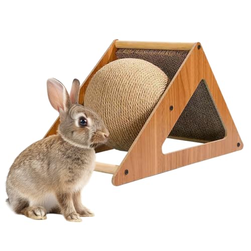 Youngwier Kratzball Für Katzen,Spielzeug Für Kitten Bewegung | Holz Kratzball für Kleintiere Kitten - Indoor Langeweile Relief Geburtstag von Youngwier