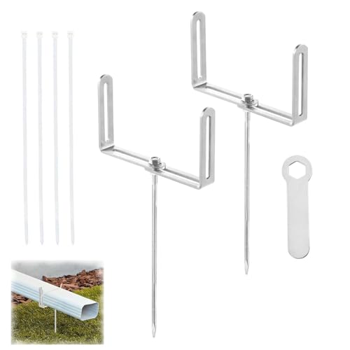 Youngwier Regenfallrohr Halter | Verstellbarer Fallrohrhalter Dachrinne | Sichere Rohrhalterung Regenwasser Entwässerungssystem Für Hof Rasen Fabrik Lager Youngwier Regenfallrohr Halter | Verstellbarer Fallrohrhalter Dachrinne | Sichere Rohrhalterung Regenwasser Entwässerungssystem Für Hof Rasen Fabrik Lager von Youngwier