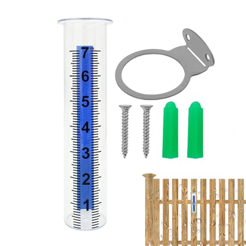 Youngwier Regenmesser | Präzises Regenmessgerät,Wetterfeste -Regenmessung Für Garten Terrasse Rasen Und Draußen von Youngwier
