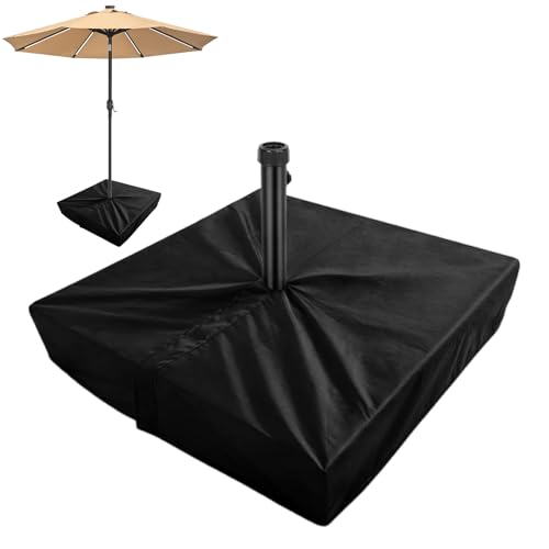 Youngwier Schirmständer Abdeckung - Quadratische Abdeckung Outdoor UV-Beständig | Verstellbarer Ärmel Tragbar Wasserdicht 600D Oxford Stoff Für Garten Picknick Markt Hof von Youngwier
