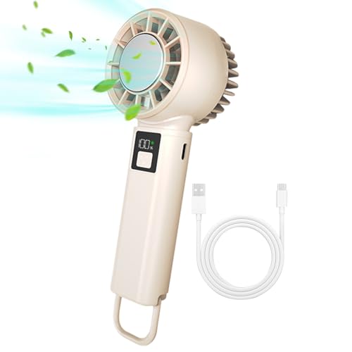 Youngwier Tragbarer Handventilator - Kräftiger Luftstrom Persönliche Kühlung - 7.4V/2000mAh 5 Stufen Einstellbar Für Sport Reisen Schreibtisch Und Camping Damen Herren Bei Draußen Youngwier Tragbarer Handventilator - Kräftiger Luftstrom Persönliche Kühlung - 7.4V/2000mAh 5 Stufen Einstellbar Für Sport Reisen Schreibtisch Und Camping Damen Herren Bei Draußen von Youngwier