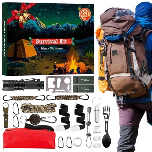 Youngwier Weihnachts Überlebenswerkzeug Adventskalender - 24-Tage Weihnachts Countdown Kalender Mit Überlebenswerkzeugen - Ausrüstung Für Bergsteigen Angeln Und Jagd Youngwier Weihnachts Überlebenswerkzeug Adventskalender - 24-Tage Weihnachts Countdown Kalender Mit Überlebenswerkzeugen - Ausrüstung Für Bergsteigen Angeln Und Jagd von Youngwier