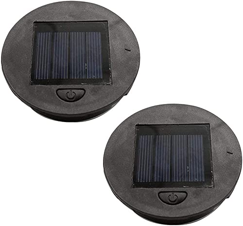 2 Stück Solarleuchten Ersatz Top mit LED Leuchtmitteln Solarpanel, Solarleuchte Ersatzteile Laterne Deckel für LED Solarleuchten Garten Decor, Outdoor Hängelaternen DIY Lichter Birne Ersatz (2PC-8cm) von Youning