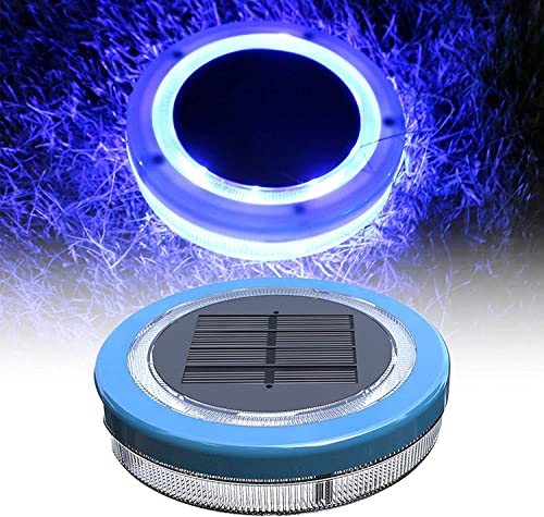 Poolbeleuchtung Solar Pool Licht Unterwasser, Pool Beleuchtungen Solar Unterwasser Licht, Wasserdichtes Poollampe Solarpoollicht für Pool Teich Badewanne Brunnen Aquarium Garten Rasen (Blau Licht) von Youning