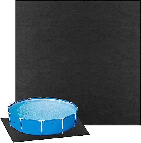 Poolunterlage Rund Rechteckig Pool Unterlage Outdoor rutschfest Poolmatten Schutzboden Pool Bodenschutzmatte Aus Filz UV-Stabil Reißfest Pool Bodenplane Faltbarer Schwimmbecken Matte (Quadrat 4M) von Youning