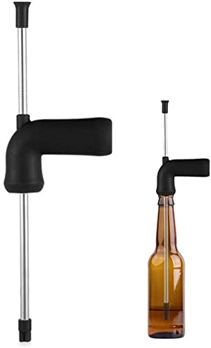 Youning Bier Schnorchel Bier Bong Trichter Bierspender Bier Spender Trinkschnorchel Trinken Werkzeuge für Bar Entertainment Party Festivals (Stil 1- Schwarz) von Youning