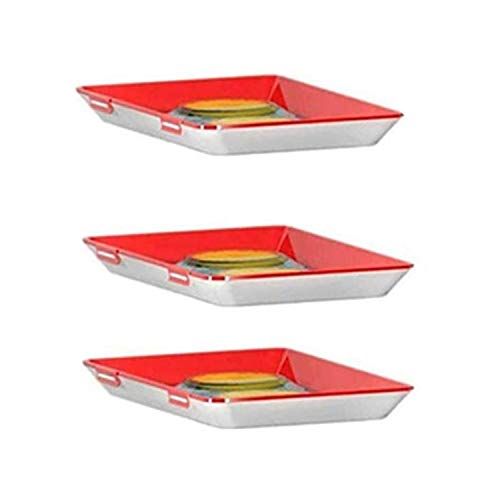 Youning Food Preservation Tray, Frischhaltetablett Kreative Aufbewahrungsschale Lebensmittelkonservierungsschale Vakuumdichtung Foodcenter Frischhaltedosen für den Kühlschrank (3 pcs) von Youning