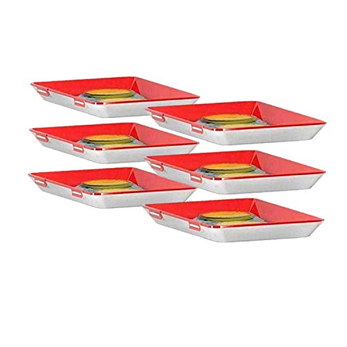 Youning Food Preservation Tray, Frischhaltetablett Kreative Aufbewahrungsschale Lebensmittelkonservierungsschale Vakuumdichtung Foodcenter Frischhaltedosen für den Kühlschrank (6 pcs) von Youning