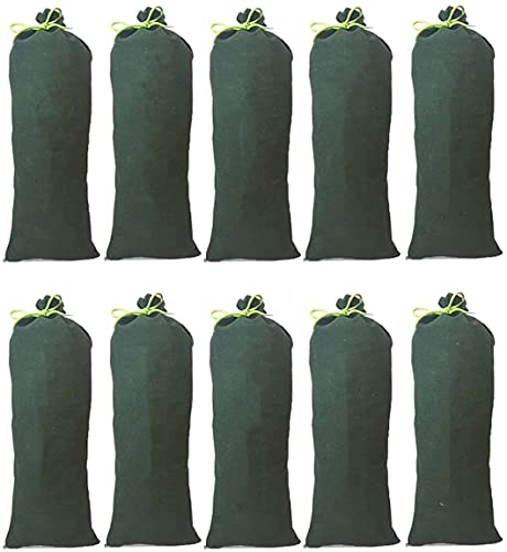Youning Hochwasser Sandsäcke Dammschutz,Sandsäcke für Hochwasser mit Bindeband, Canvas Hochwasserschutzsack Jute Beutel Feuerwehr Hochwassersäcke Sandbag (10PCS-25 * 80cm) von Youning
