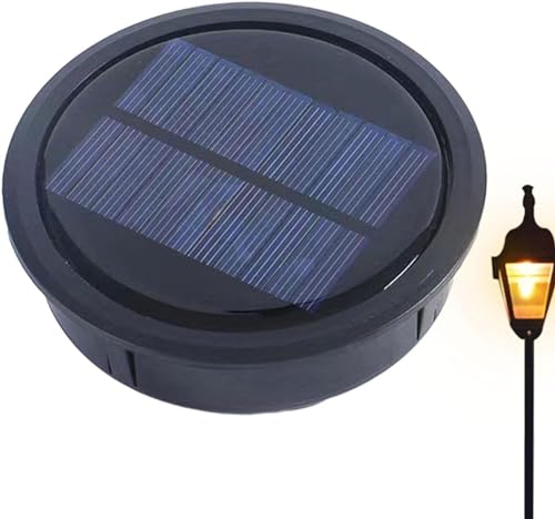 Youning Solarleuchten Ersatzteile Solarleuchten Ersatz Top mit LED Solar Ersatzdeckel 10,5 cm Wasserdicht Solar Ersatzdeckel Solarpanel Ersatzteil für Solarlaterne, Garten Solarlampen (1PC) von Youning