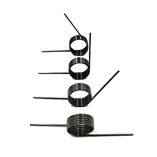 V-förmige Feder, Drehfeder V-Feder, 10 Stück V-förmiger Federdraht, Durchmesser 0,8 mm, Winkel 60 90 120 180 Grad (Farbe: 0,8 x 4 mm, 3 Runden (60 Grad)) (Color : 0.8x10mm 9 Laps (60 Degrees)) von YoupO
