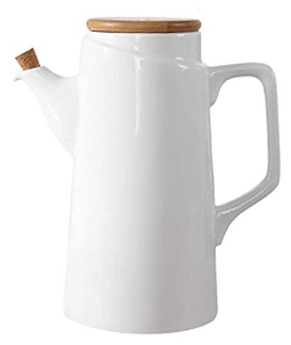 YoupO Keramik Essig Flasche, Verteiler Ölkanne, auslaufsichere Oliven- oder Essigflasche, Keramikölflasche, Keramik-Sojasaucenflasche, (Farbe: A) (Color : A) von YoupO