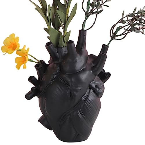 Herz Vase | Anatomisches Blumentopf | Anatomischer Herzpflanzer Blumentopf - Dekorative Blume Vase Dekoration Herzskulpturen Tischdekorationen Dekorative Vasen Desktop Ornamente von Youpo